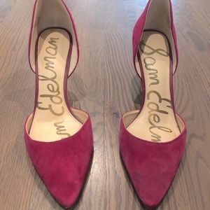 Pink Sam Edelman Suede Pumps